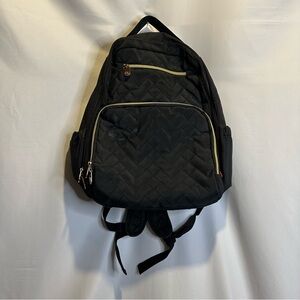 Fisher-Price Black Quilted Backpack Diaper Bag